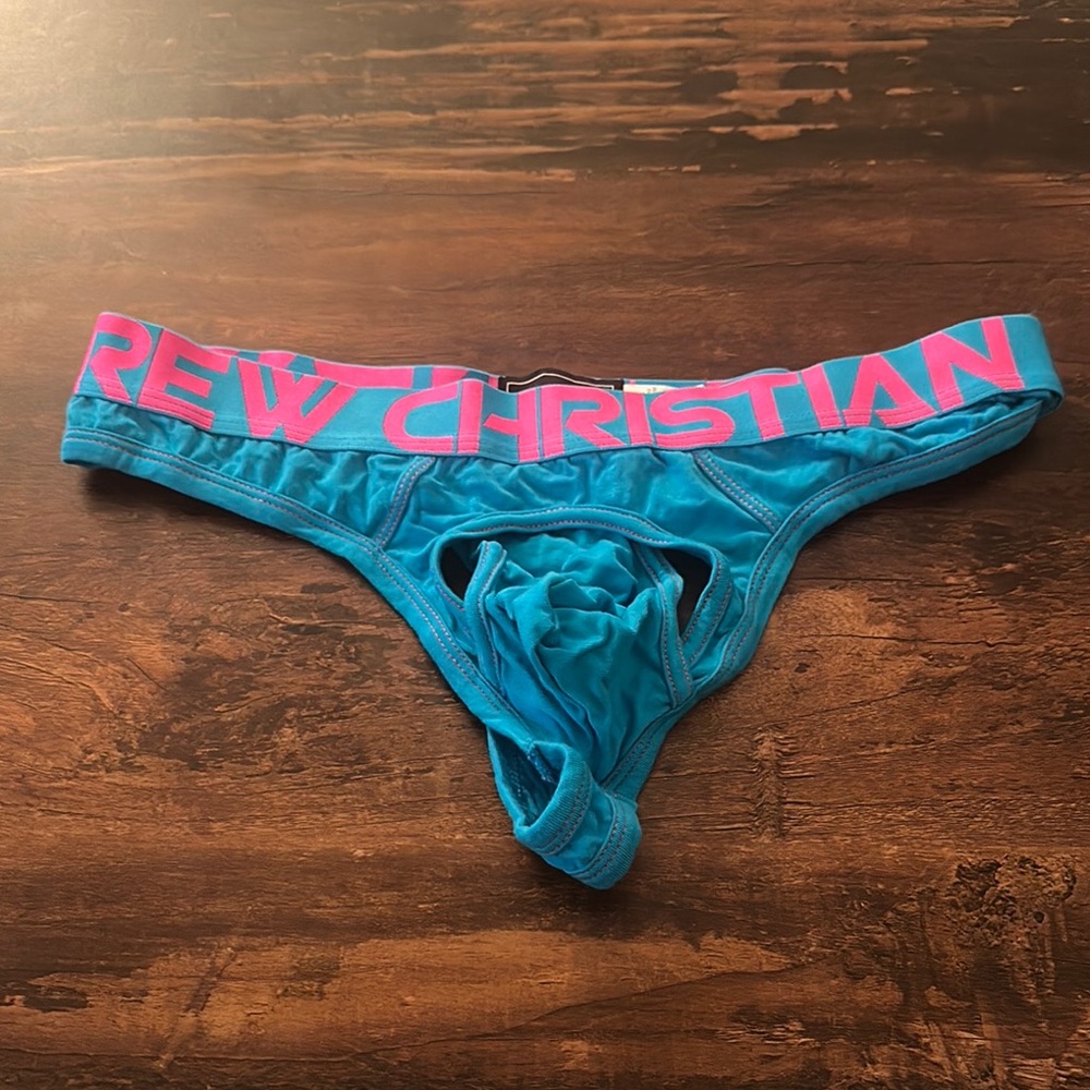 Blue and Pink Men's Briefs